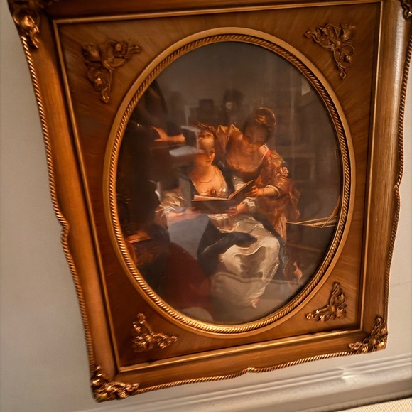 Ornate Gold Framed Artx2 plus plates